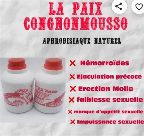 Contact information for renew-deutschland.de - La Paix Congnons Moussos (33) $ 30.00. Add to Favorites 6* LA Paix Congnos Mussos 100% Man Power In bedroom (6Bottles) From Ivory-Coast ...